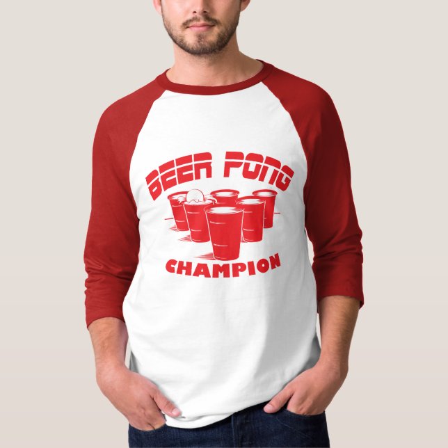 Camisa do campeão de Pong da cerveja (Frente)