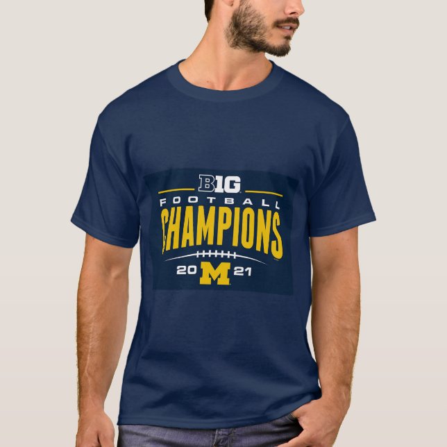 camisa do campeonato micMichigan big ten (Frente)