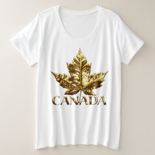 Camisa do Canadá com tamanho mais T-shirts do Cana