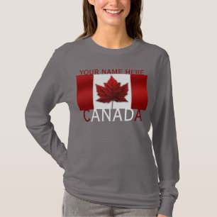 Camisa do Canadá Feminina Camisa Plus Size Persona