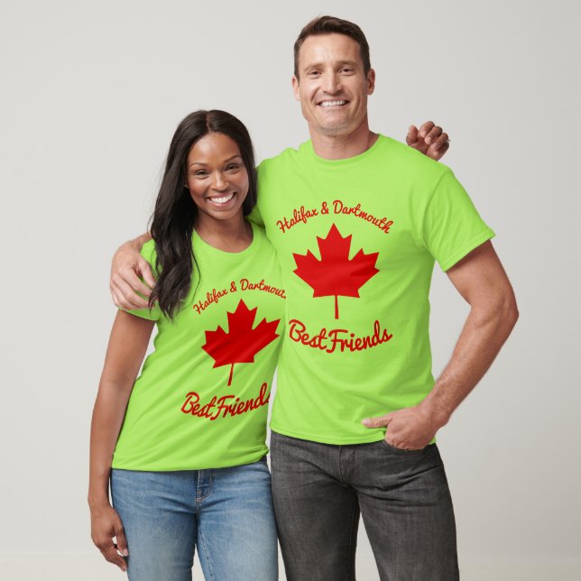 Camisa do Canadá Halifax e Dartmouth BestAmigos (Unissex)