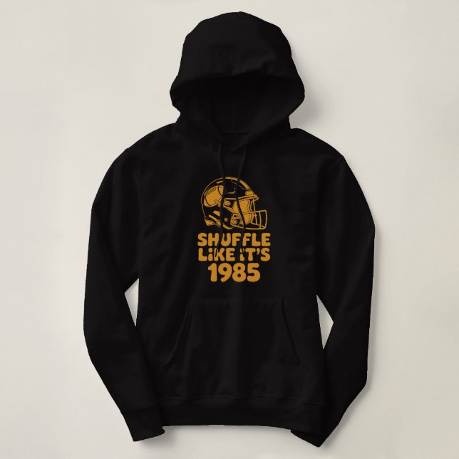 Camisa do capacete de futebol retrô de 1985 Shuffl (Frente do Design)