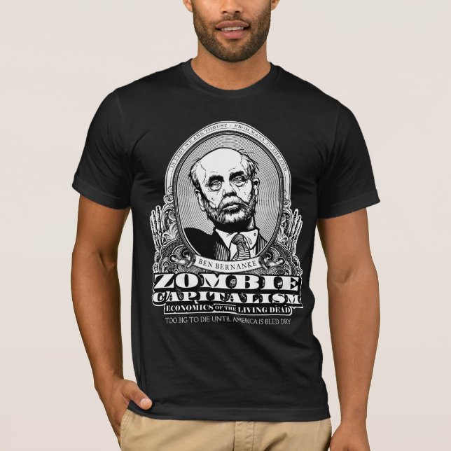 Camisa do capitalismo do zombi (Frente)