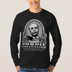 Camisa do capitalismo do zombi