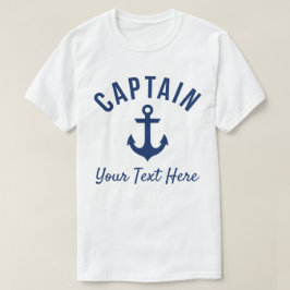 Camisa do Capitão do Barco Personalizável Engraçad