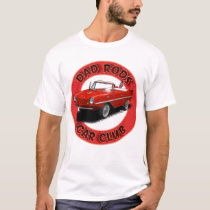 Camisa do Carro Anfíbio Vermelho do Dad Rods Car C