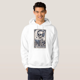 Camisa do Cartão de Tarot Esqueleto Gamer
