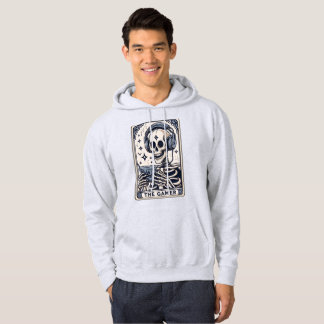 Camisa do Cartão de Tarot Esqueleto Gamer