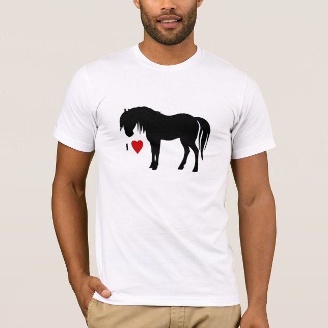 camisa do cavalo t (Frente)