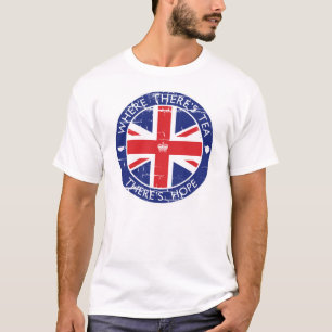 Camisa do chá de Union Jack