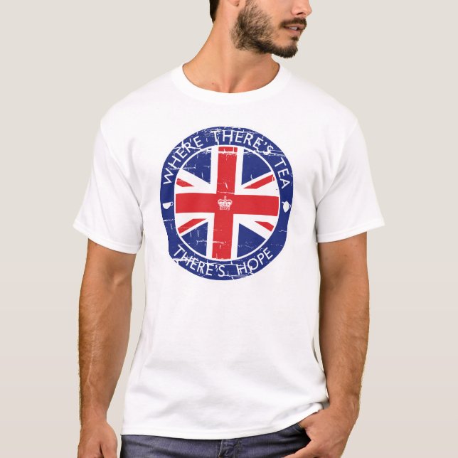 Camisa do chá de Union Jack (Frente)