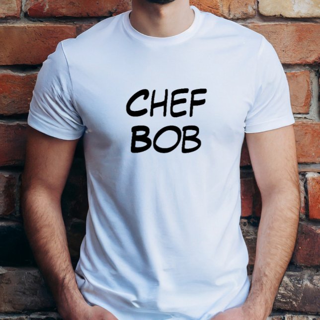 Camisa do Chef Bob (Seu Nome) (Criador carregado)