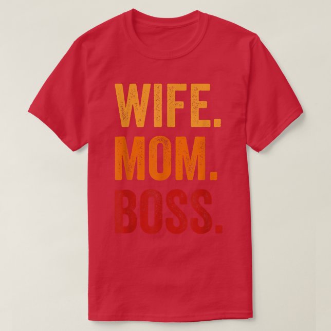 camisa do chefe da esposa, camisa do chefe do Dia  (Frente do Design)