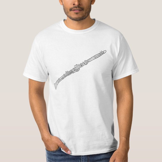 Camisa do clarinete pronta para suas próprias (Frente)
