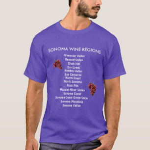 Camisa do clássico das regiões do vinho de Sonom