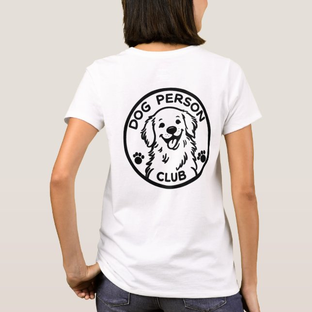Camisa do Clube da Pessoa de Cachorro Presente Fof (Verso)