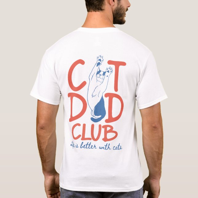 Camisa do Clube do Pai de Gato, Presente Divertido (Verso)