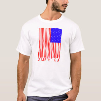 Camisa do código de barras de América