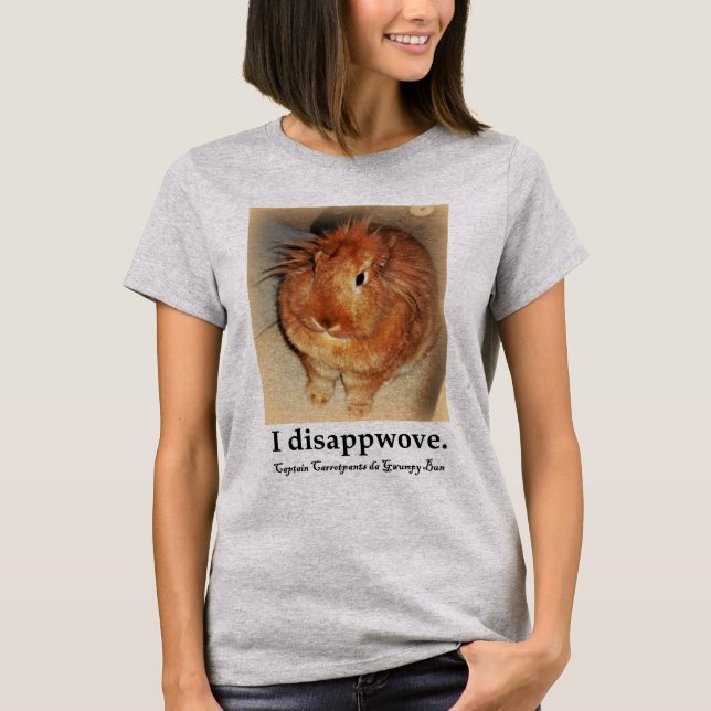 Camisa do coelho de coelho T do capitão (Frente)