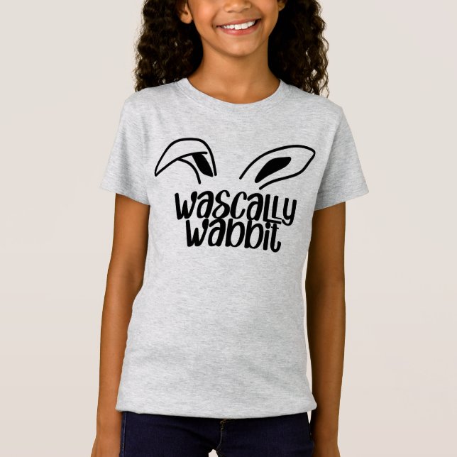 Camisa do Coelho de Páscoa Divertida Wasbbit (Frente)