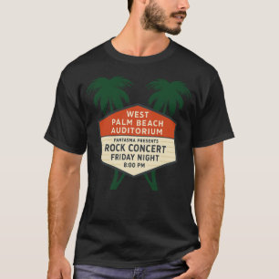 Camisa do concerto de marquee do Auditório de Palm