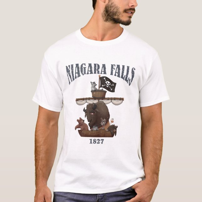 Camisa do conluio da publicidade de Niagara Falls (Frente)