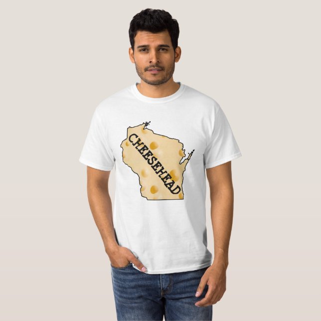Camisa do Contorno do Estado do Cheese em Wisconsi (Frente Completa)