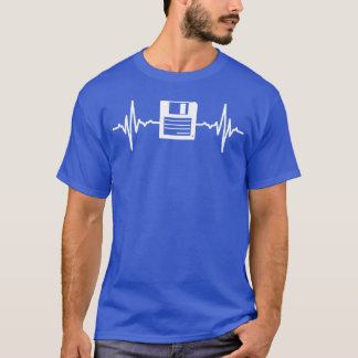 Camisa do Coração Batendo do Disquete