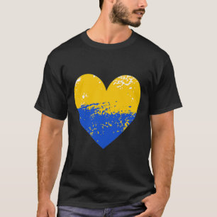 Camisa do Coração da Ucrânia Amante Ucraniano Apoi
