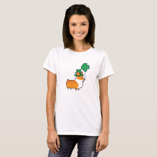 Camisa do Corgi do Dia de São Patrício