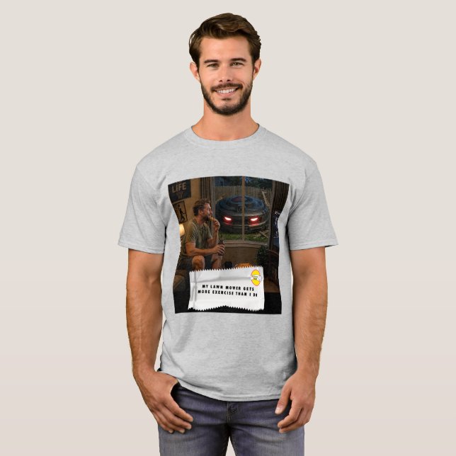 Camisa do Cortador de Grama Robô de Piadas de Embr (Frente Completa)