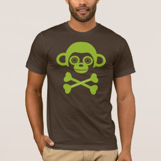 Camisa do crânio de macacos inacabados