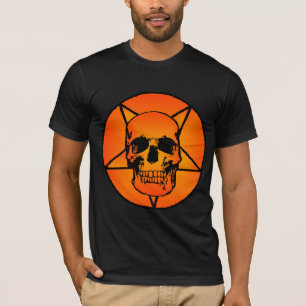 Camisa do crânio metálico