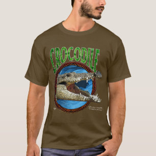 Camisa do crocodilo T da água salgada