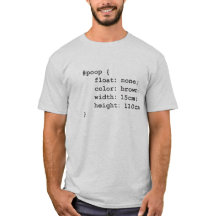 Camisa do CSS do #poop