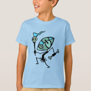 Camisa do dançarino de Tiki da tocha do crânio p