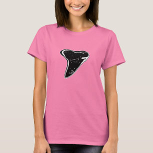 Camisa do dente t do tubarão para mulheres