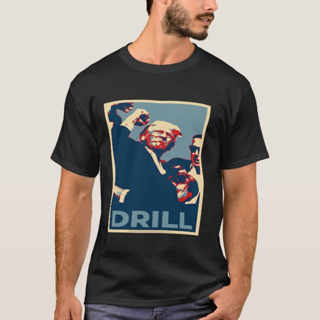 Camisa do design de poster do Trump 2024 (Frente)