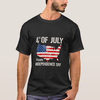 Camisa do Dia da Independência em 4 de julho