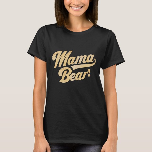 Camisa do dia da mãe da Trendy da Mama Bear (Frente)