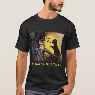 Camisa do Dia das Bruxas de Cat Warning Owl