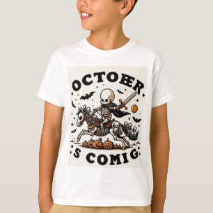 Camisa do Dia das Bruxas de Skeleton Rider em outu