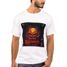 Camisa do Dia das Bruxas. Design de Halloween