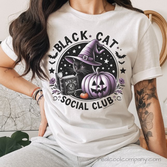 Camisa do Dia das Bruxas do Clube Social de Gato N (Criador carregado)