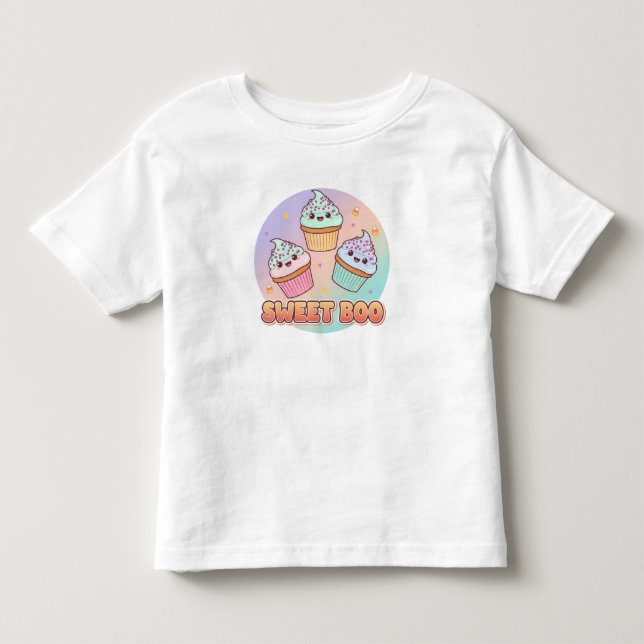 Camisa do Dia das Bruxas do Cupcake Fantasma - Doc (Frente)