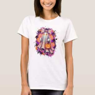 Camisa do Dia das Bruxas do Fantasma Ghost Pumpkin