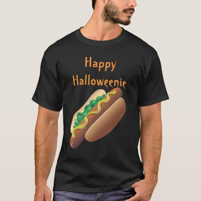 Camisa do Dia das Bruxas do Hotdog (Frente)