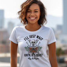 Camisa do Dia das Bruxas do Professor Espera até q