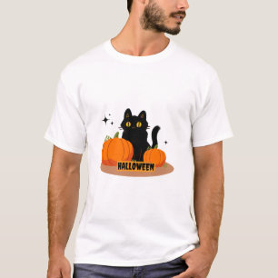 Camisa do Dia das Bruxas Feliz e Branca Personaliz