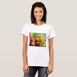 Camisa do Dia das Bruxas - Teto Trio Monstro Cacho